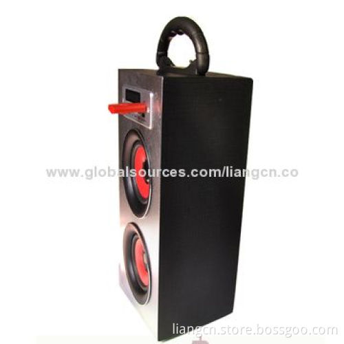 Portable Wooden Bluetooth Speaker with FM Radio, USB and SD Inputs